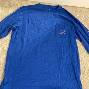Blue and orange vineyard vines long sleeve